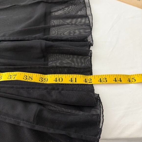 ICE Size 4 Black Mesh Cocktail Dress Vintage Gatsby Glam Fairy Whimsy Goth Y2K - Picture 10 of 10